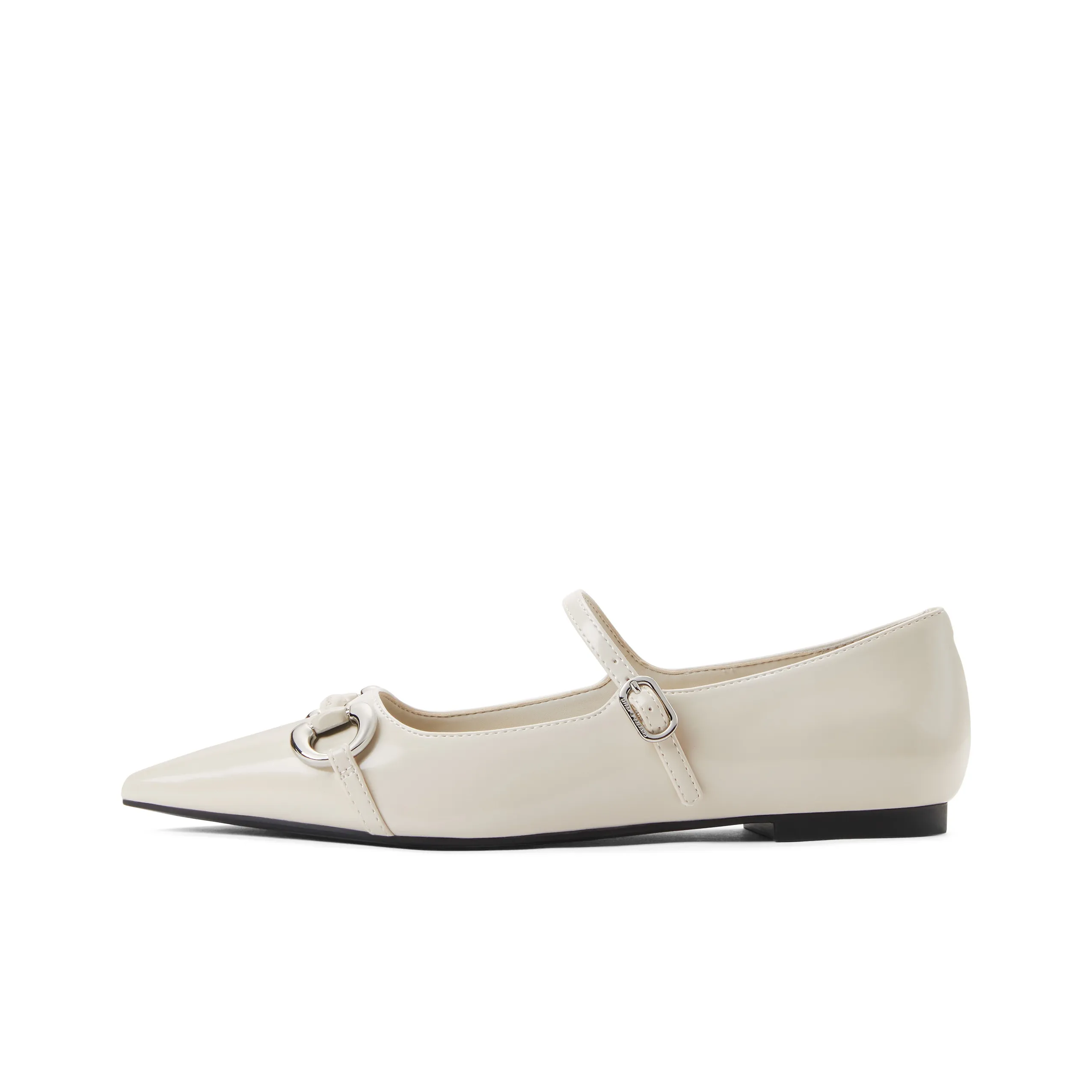 CHARLES&KEITH PU туфли Мэри Джейн с пряжкой Horsebit и плоской подошвой 1 см женские многоцветные