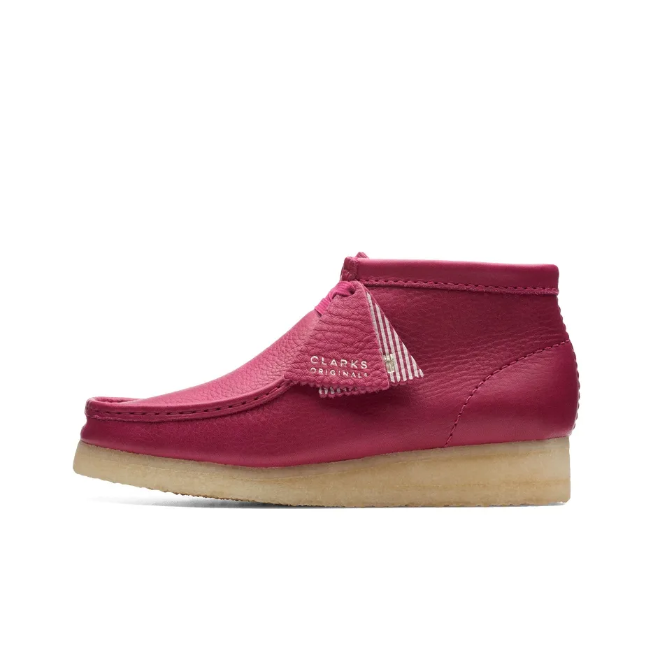Clarks Originals WALLABEE Коровья кожа Ботильоны Женские Фиолетово-розовый
