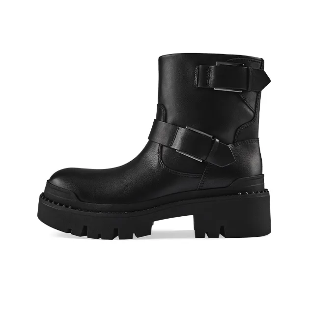 Женские ботильоны из пепельной коровьей кожи