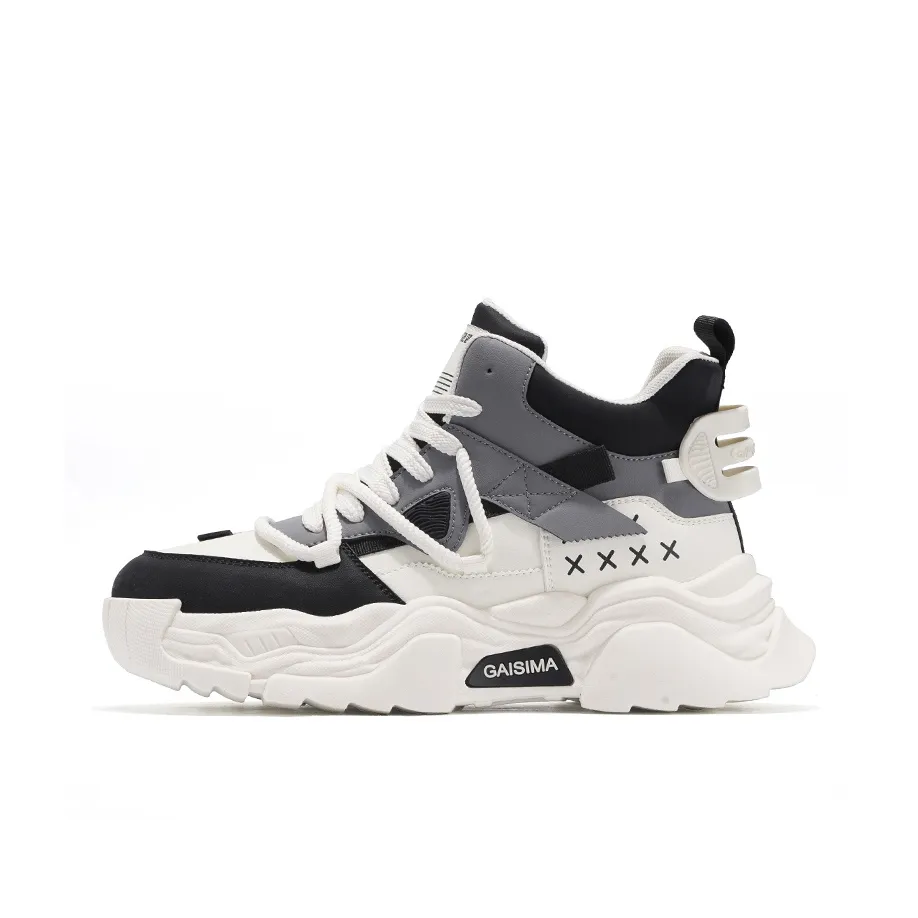 GAISIMA визуально увеличивает рост Высокие Топы Толстая подошва Мужские Кроссовки