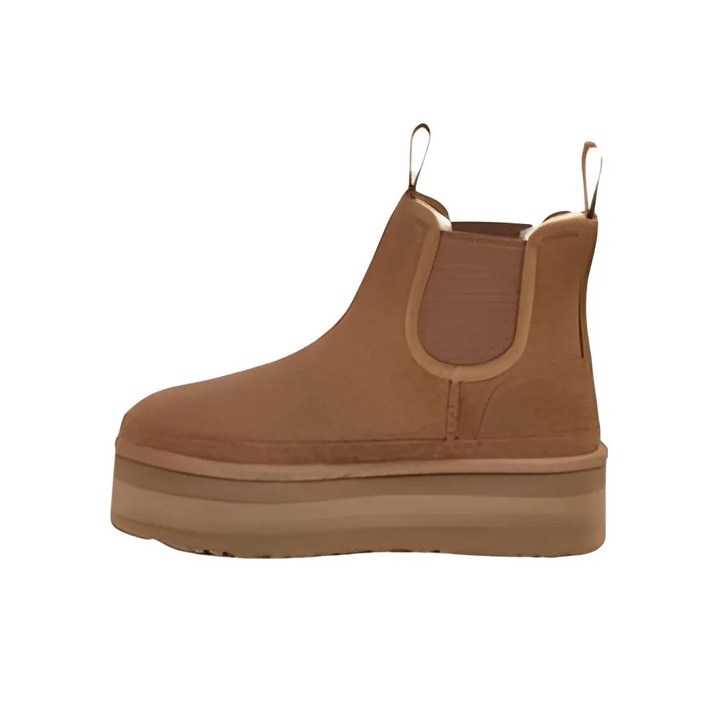 UGG замша 14 см Челси женские каштановые