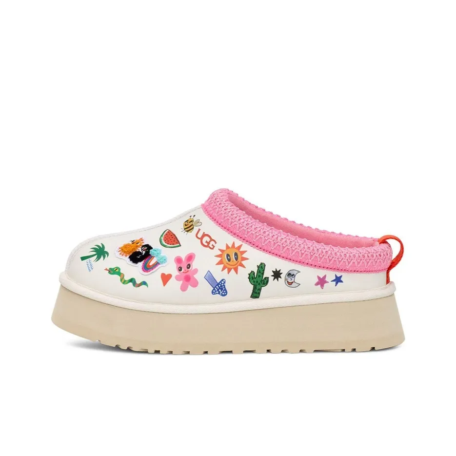 UGG Кожа Низкий Верх Повседневная Обувь Женская Белая