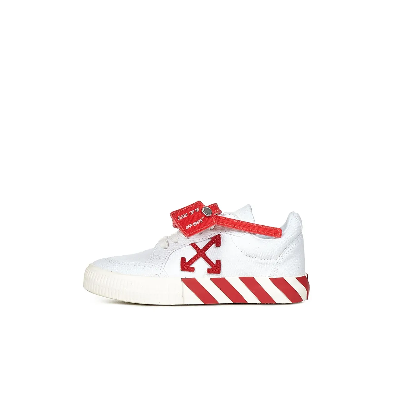 OFF-WHITE Вулканизация Хлопок Модные низкие Детские Скейтбординги Белый Детский