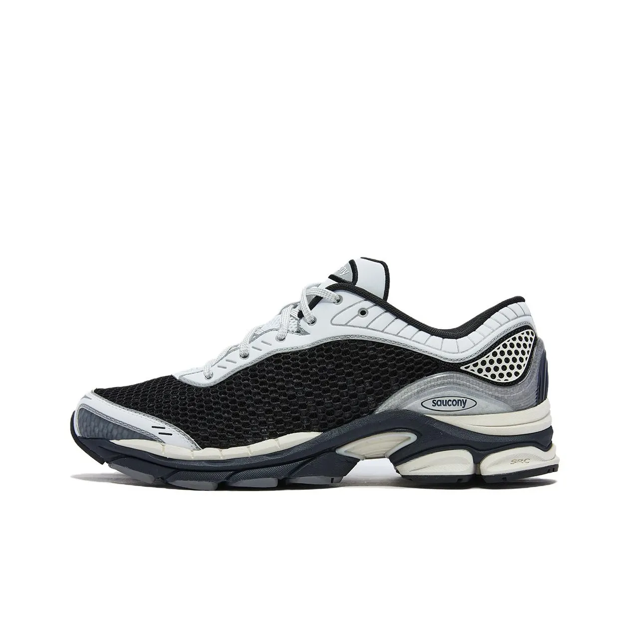 Saucony PROGRID PARAMOUNT Дышащая Поддержка Повседневные Беговые Кроссовки Унисекс Черный Белый