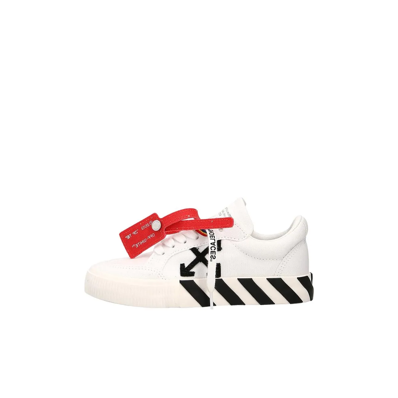 OFF-WHITE Круглый носок На шнурках низкие Стильные Скейтбординги Белый Детский