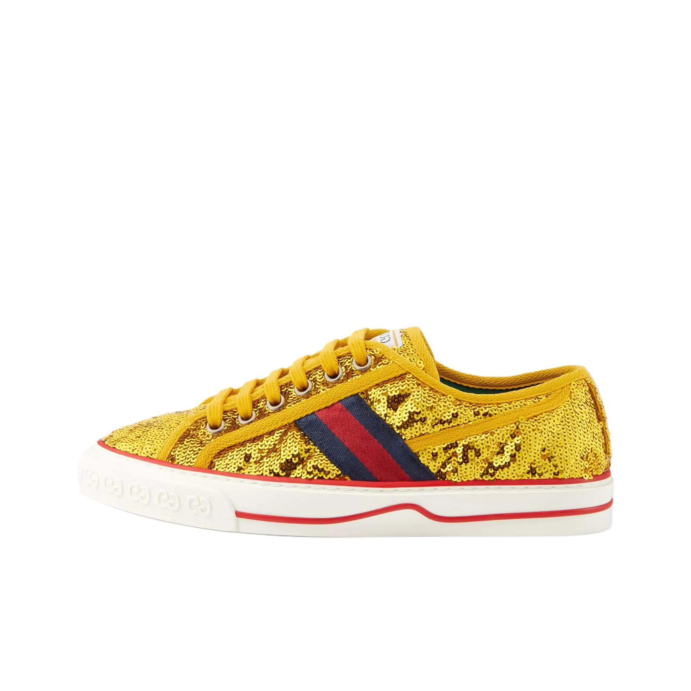 GUCCI Tennis 1977 Низкие Крутые Скейтбординги Женские Желтые