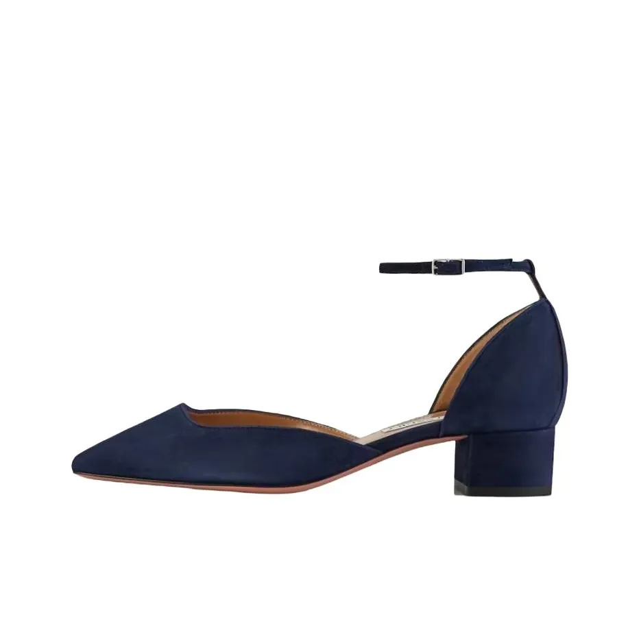 AQUAZZURA Asha Насос Высокие каблуки 3,5 см Женские Синие