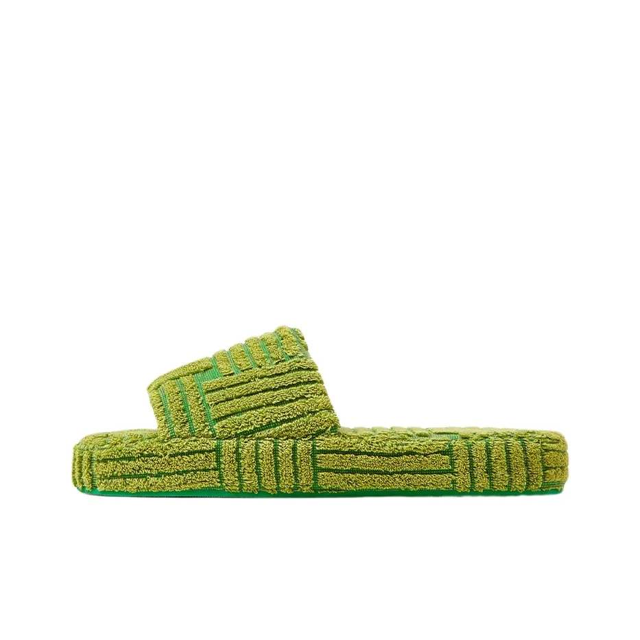 Bottega Veneta Resort Sponge Шлепанцы Женские Киви Персик