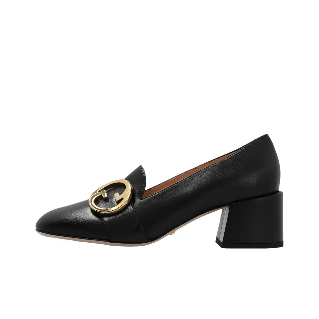 GUCCI Blondie Кожа Квадратный каблук Высокие каблуки 6 см Женские Черный