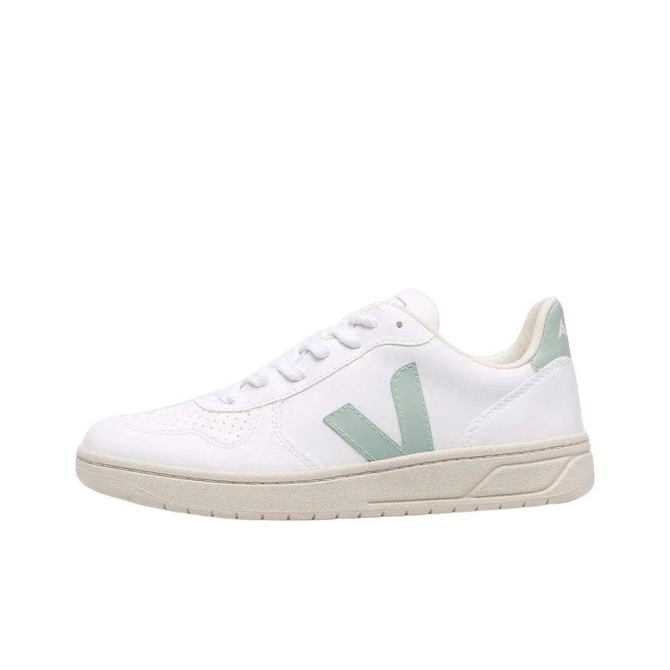 VEJA V 10 CWL Low Топ Скейтборд Кроссовки Унисекс Белый Зеленый
