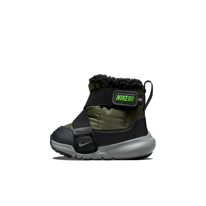 Nike Flex Advance Boot Устойчивая к истиранию Термическая Высокая Обувь для малышей Армейский зеленый