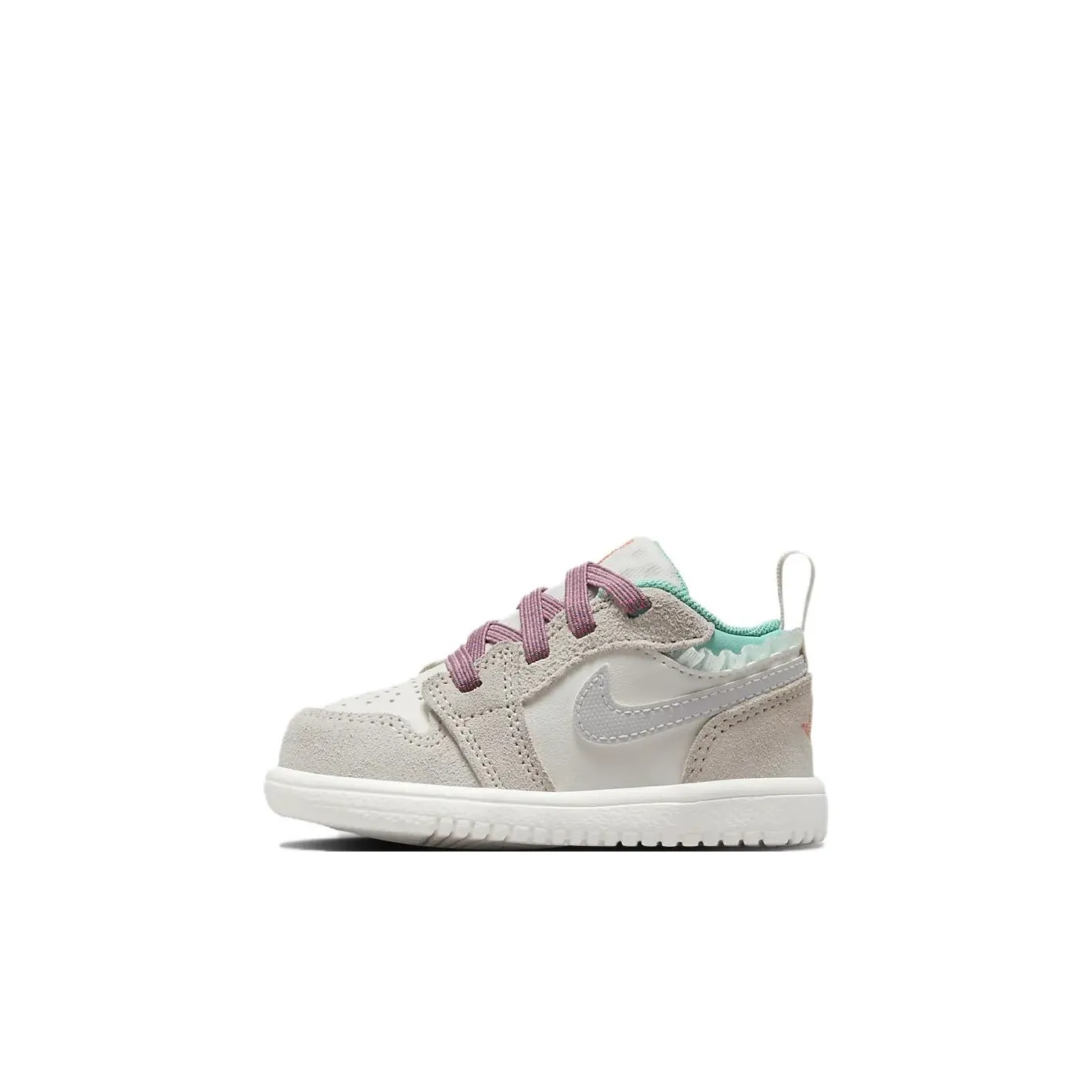 Jordan Air Jordan 1 Low Топ Обувь для малышей Белый Серый Для младенцев и малышей