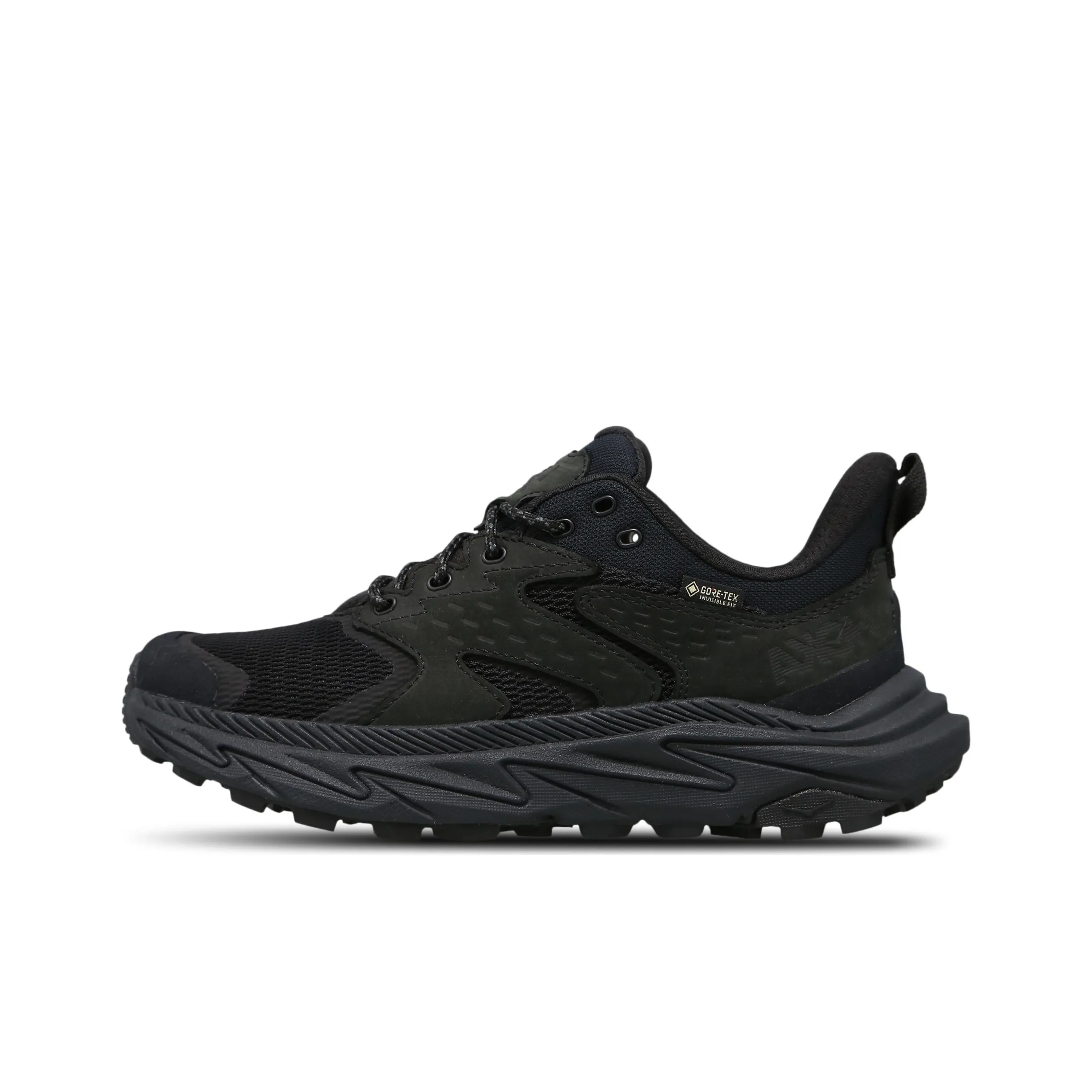HOKA ONE ONE Противоскользящие Износостойкие Низкие Детские Беговые Кроссовки Черные Подростковые