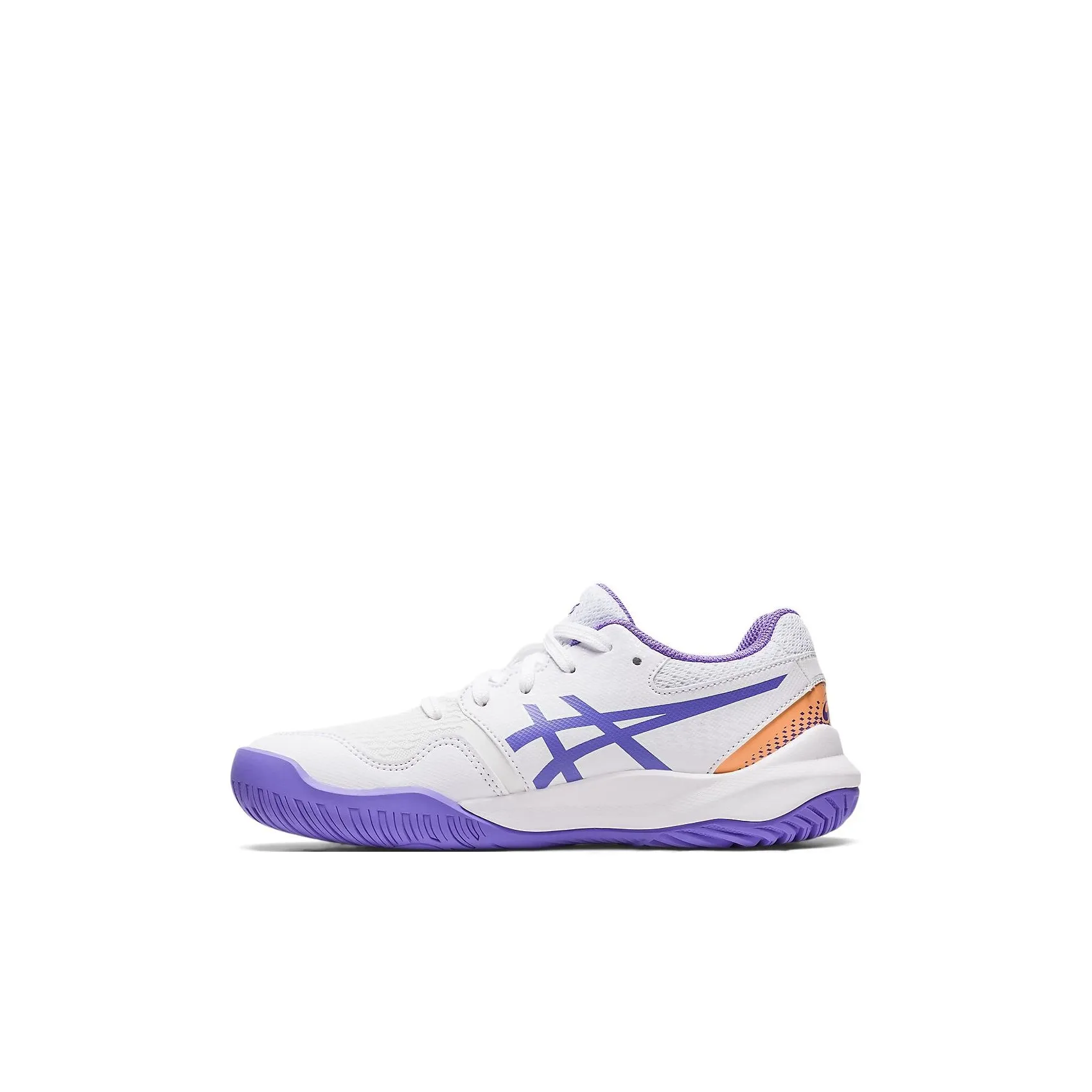 Asics Gel Resolution 9 Низкие Кроссовки для Тренировок Детские Белые Фиолетовые Детские