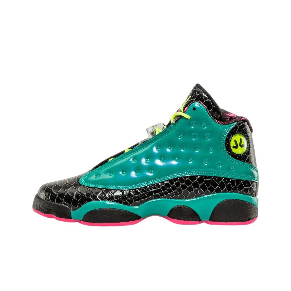Jordan Air Jordan 13 Лакированная кожа Высокие кеды для баскетбола Многоцветные Унисекс