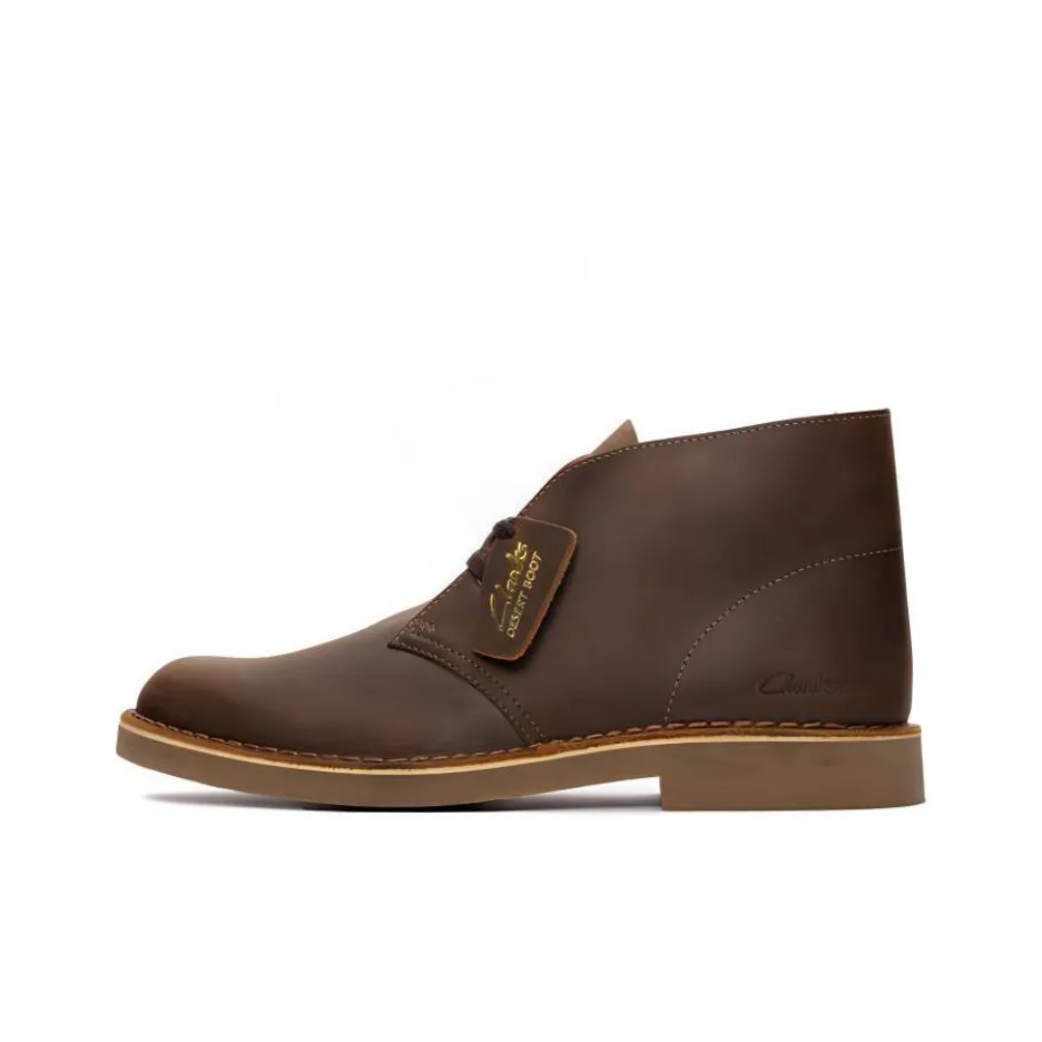Clarks Мужские ботильоны из кожи коричневые