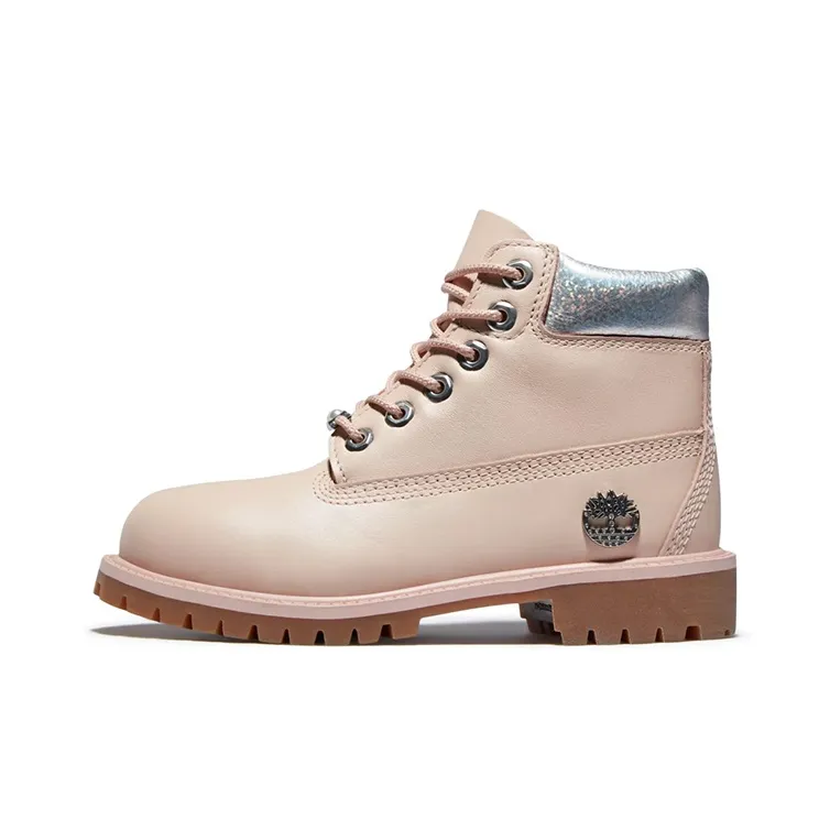 Timberland Премиум Водонепроницаемый и Износостойкий Низкий Голеностоп Детские Ботинки Розовые Подростковые