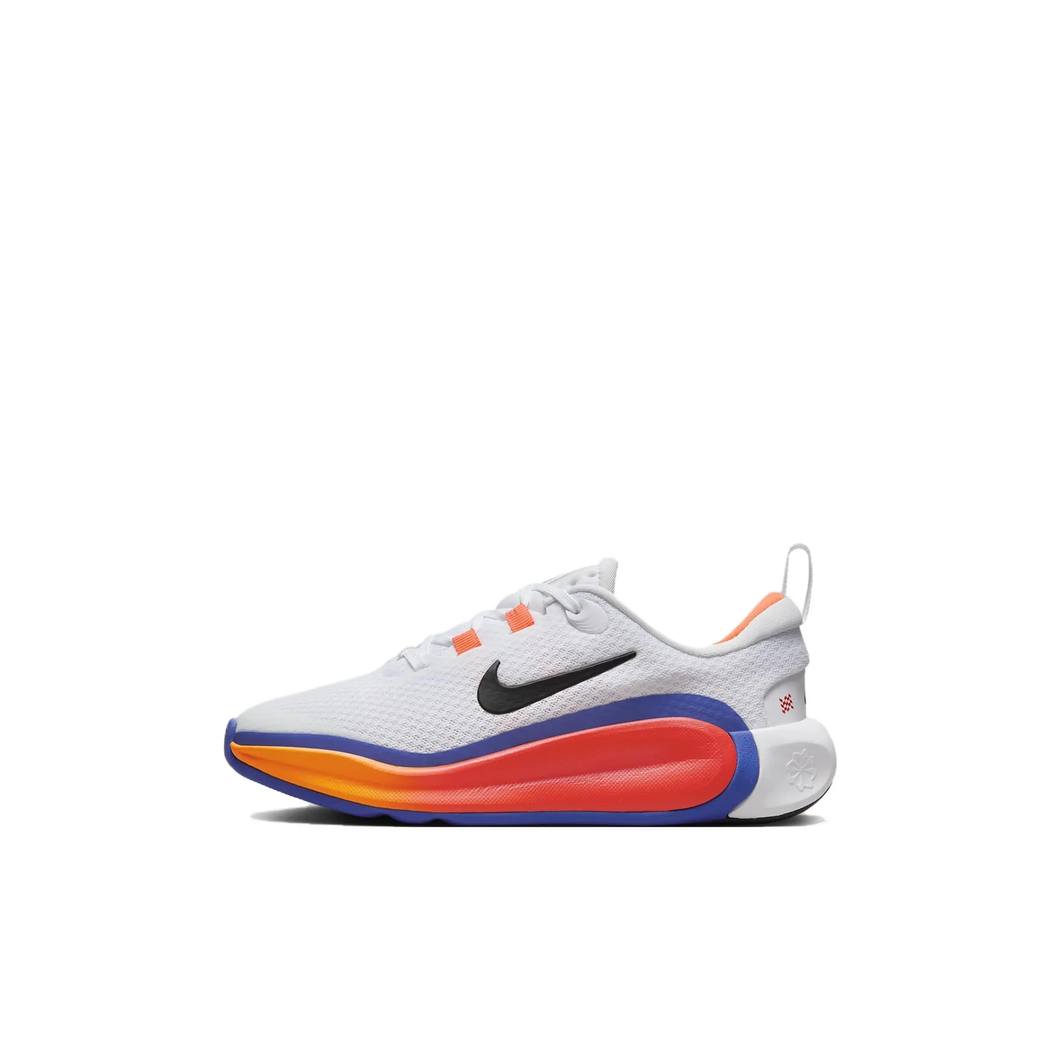 Nike Противоскользящие и Дышащие Низкие Кроссовки для Беговых Занятий для Детей Белые и Оранжевые Детские