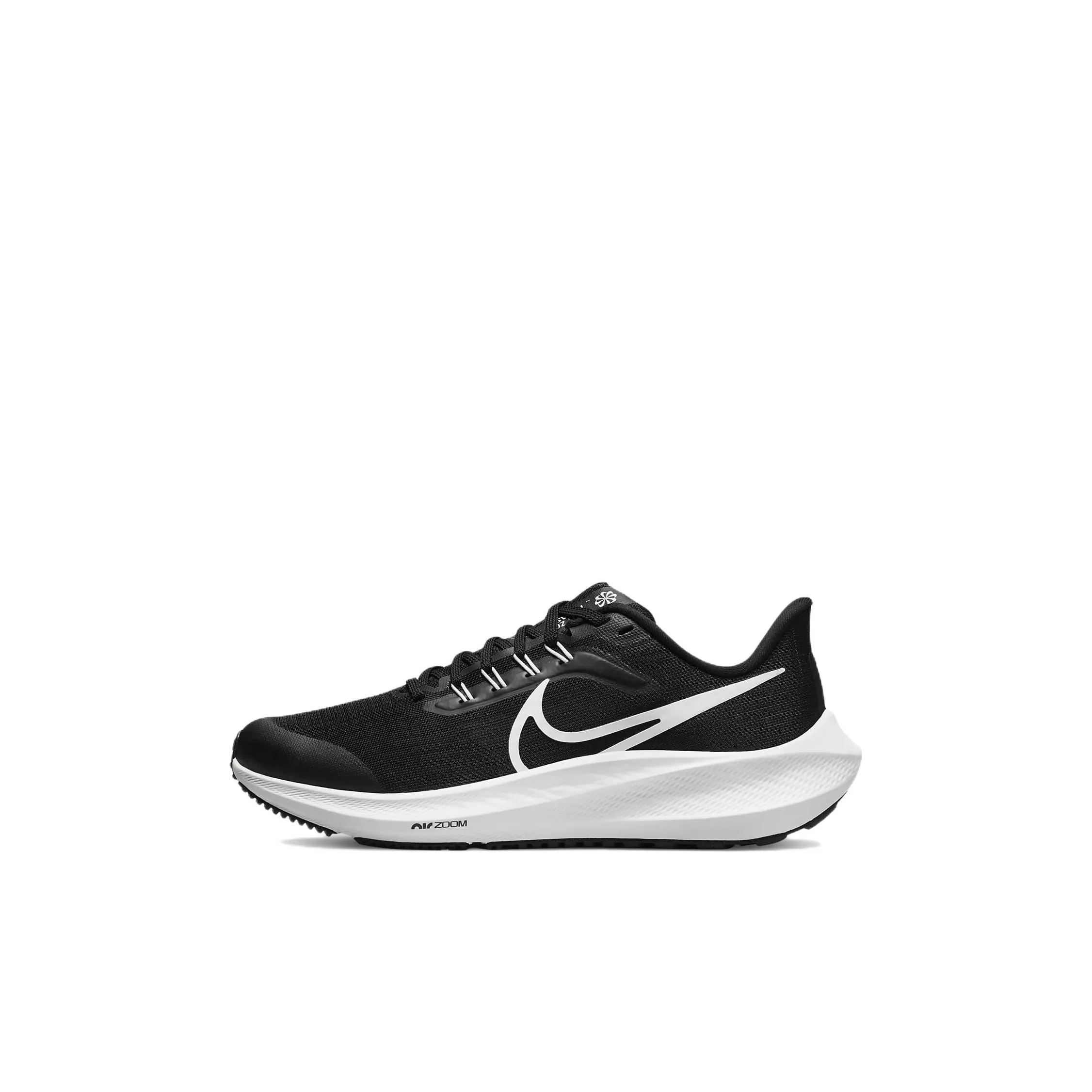 Nike Air Zoom Pegasus 39 Противоскользящие Амортизирующие Устойчивые к износу Низкие Детские Беговые Кроссовки Черные