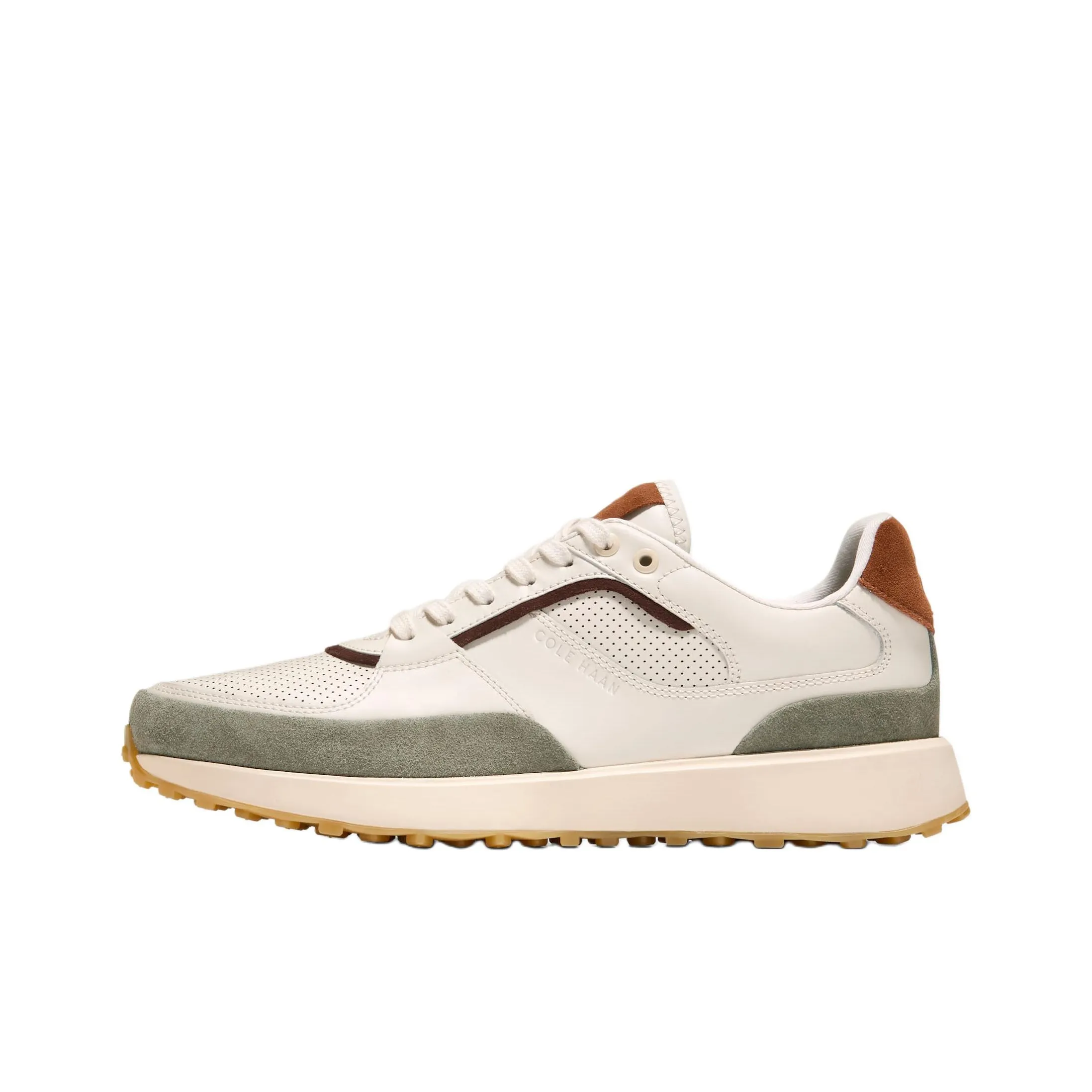 COLE HAAN Коровья кожа устойчивая к истиранию легкая и дышащая низкий верх повседневная обувь для мужчин бежевый