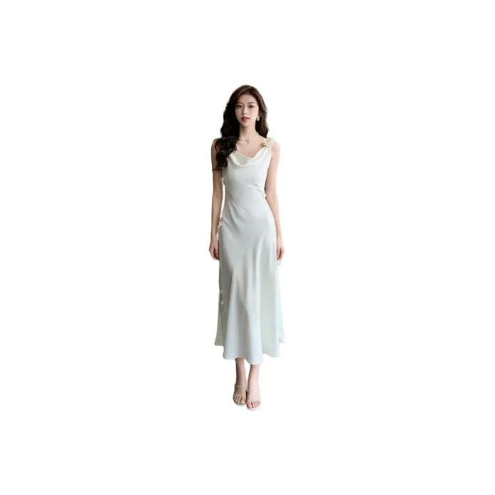 Mae halter tiered maxi dress   slip dresses  POIZON:  - 2026