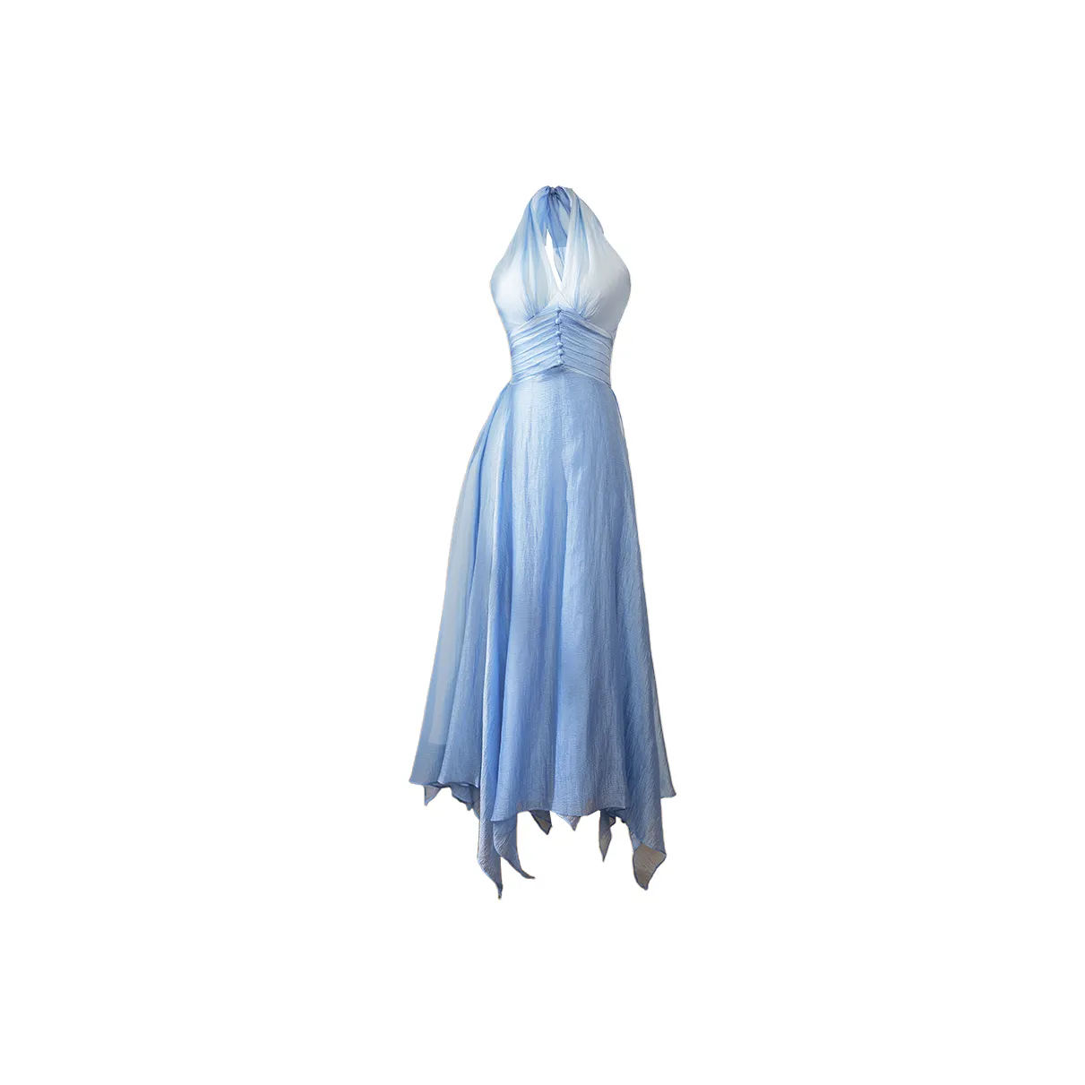 GJFD Sky Blue Женские Платья без рукавов