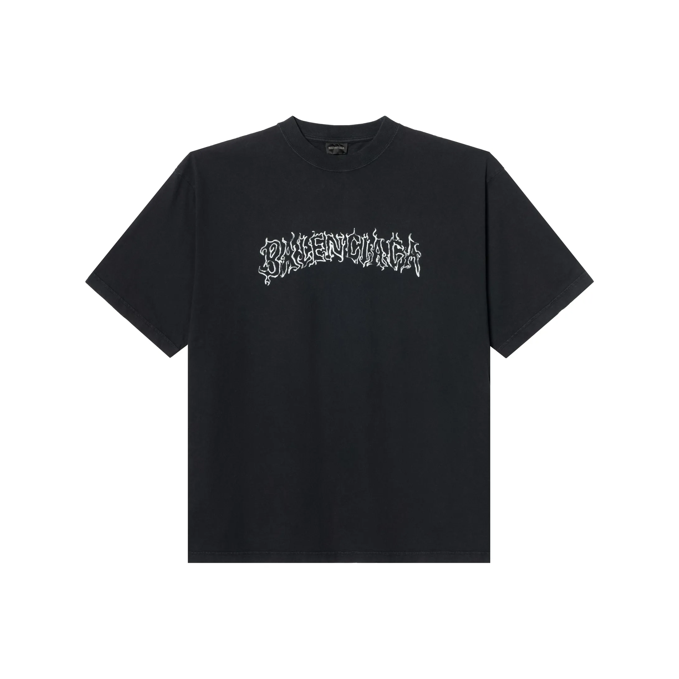 Balenciaga SS24 T Рубашка Свободного кроя Унисекс Черная