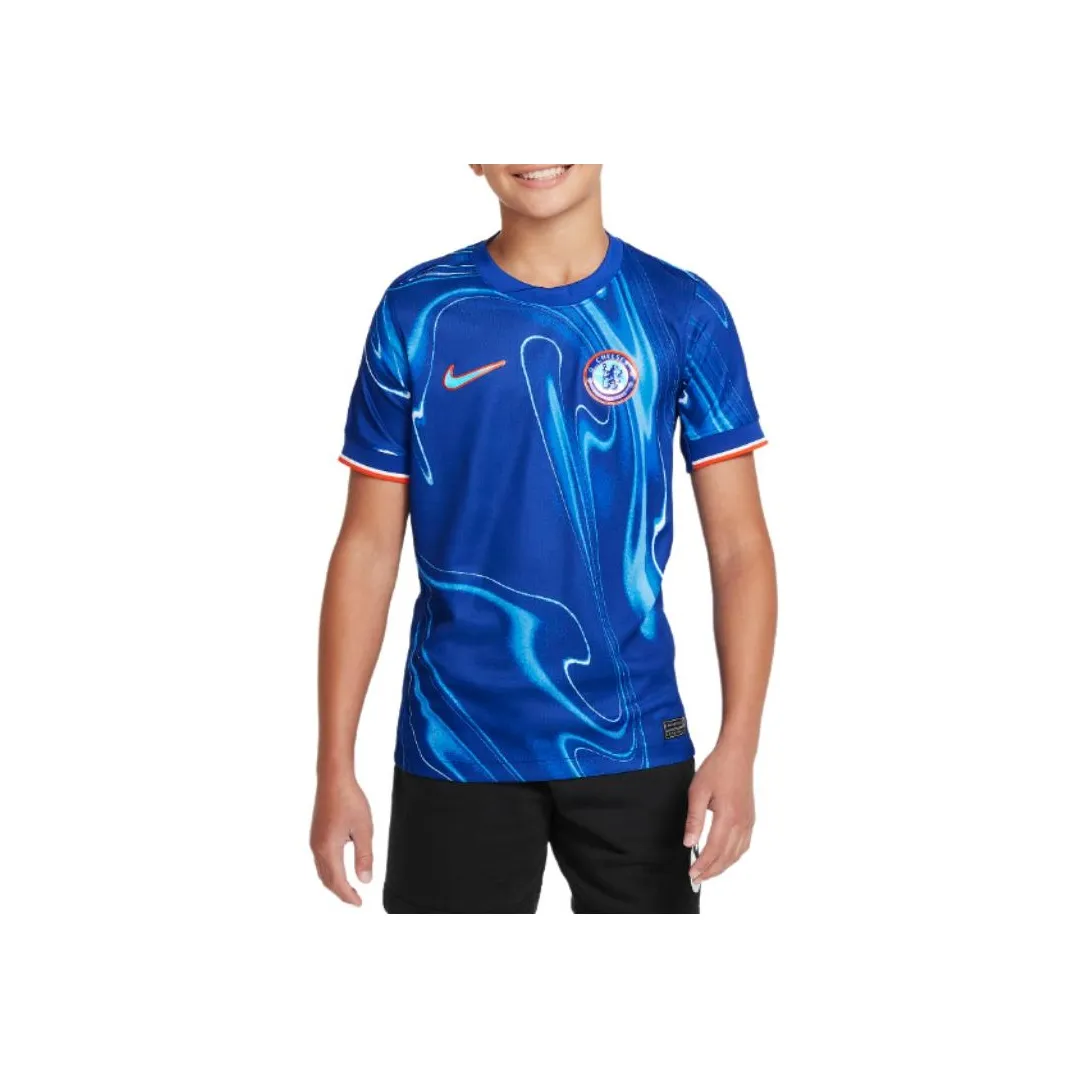 NIKE Синие Школьные Рубашки с коротким рукавом