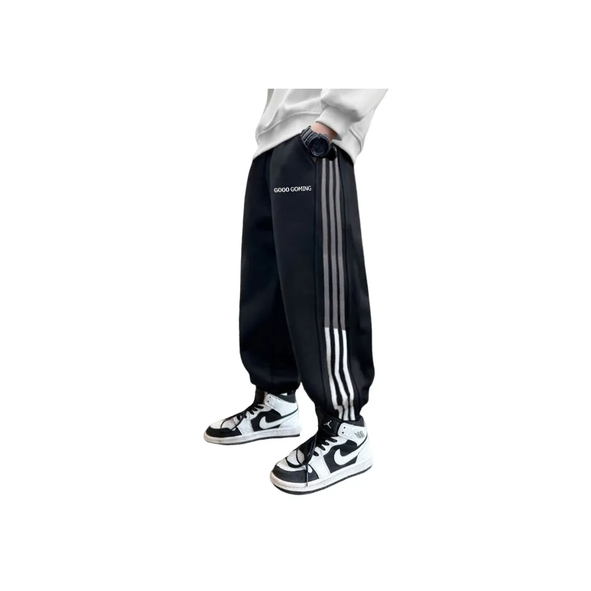 Lanza Черные Спортивные брюки для школьников