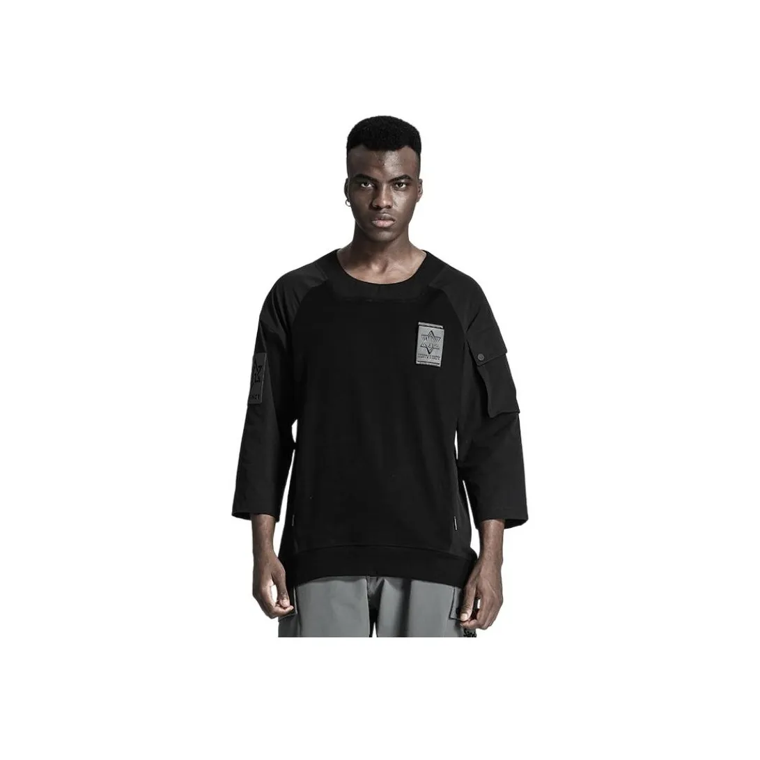 NORVINCY Comfortable And Breathable Sweat Wicking 100% Cotton Heavyweight 3/4 Sleeved T Shirt Unisex