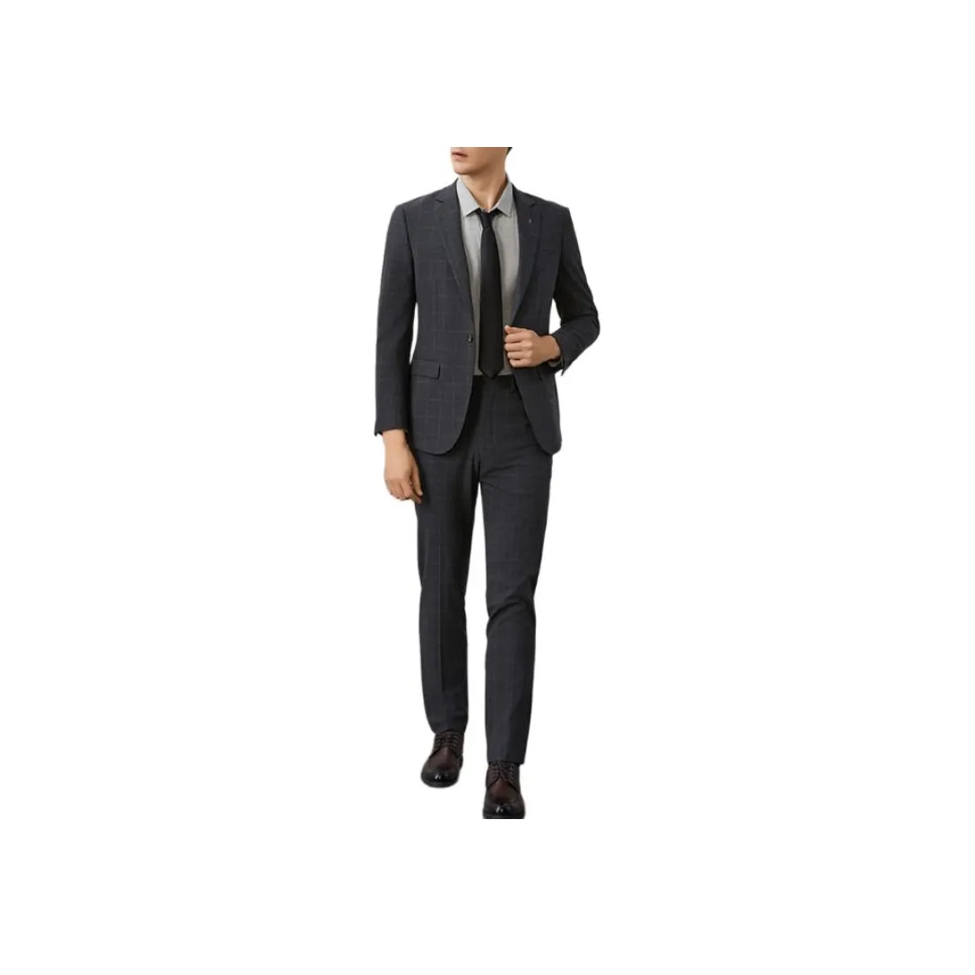 Montagut FW23 Business Suits Men's Steel Iron Gray