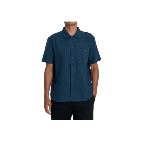 RVCA Gasoline Blue Мужские Рубашки