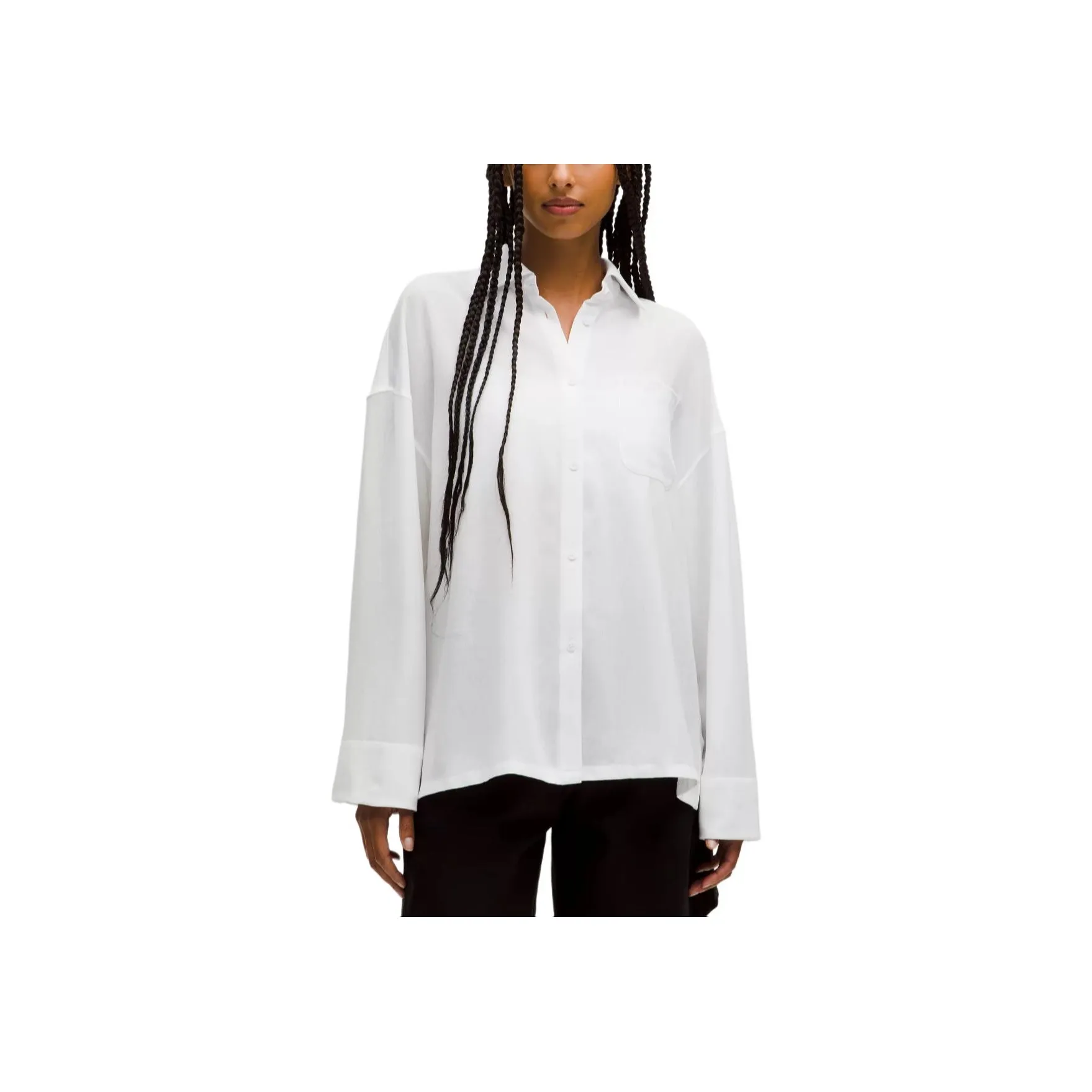 Lululemon Light Woven Oversized Shirt Women's White