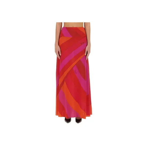 EMILIO PUCCI Красный Женские Повседневные Длинные Юбки