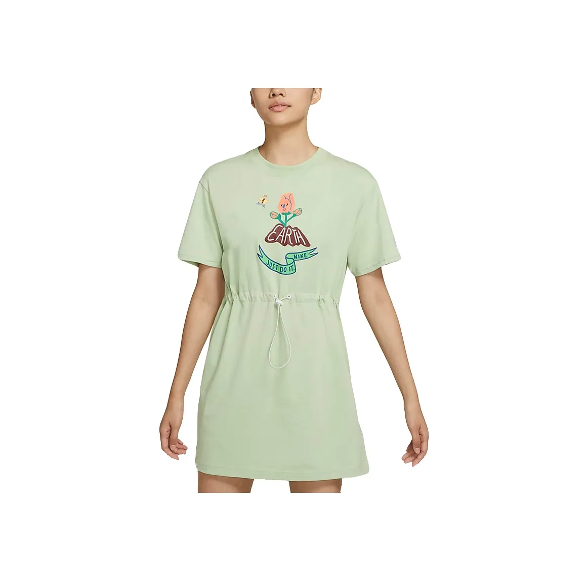Nike Short Sleeved Dress Women's Light Green