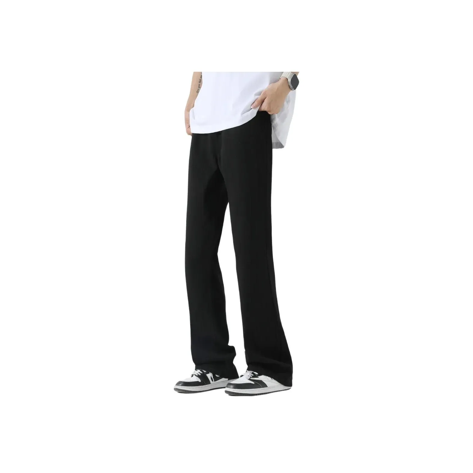 Menglaini Jeans Unisex Black