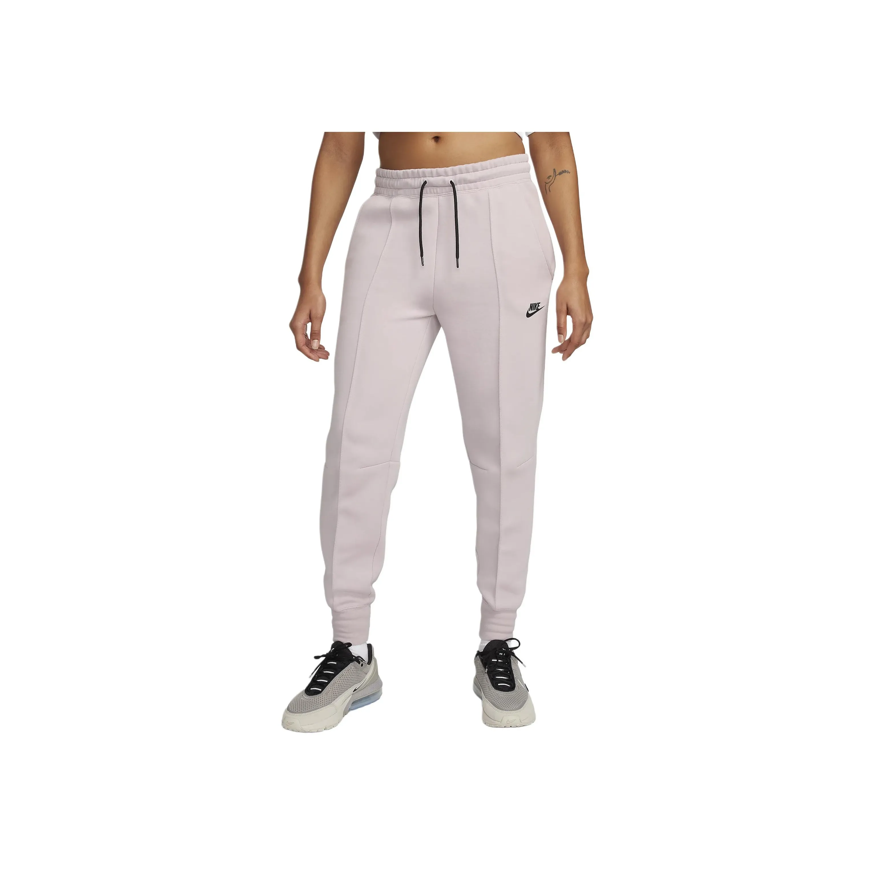 Nike Sportswear Tech Fleece Knitted Sports Pants Women's White Gold Purple