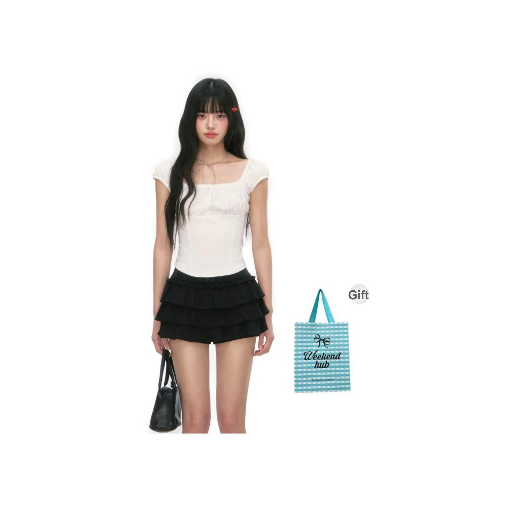 WEEKEND HUB Off Плечо КРОП ТОП Женский