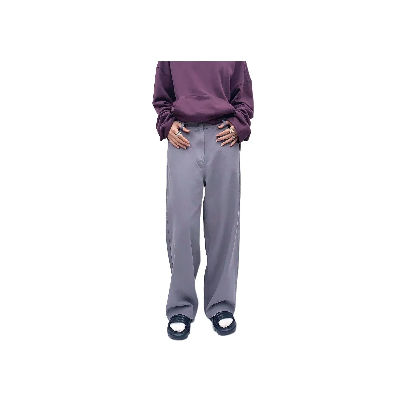 TAXIPHONE Jeans Women's Light Purple Gray