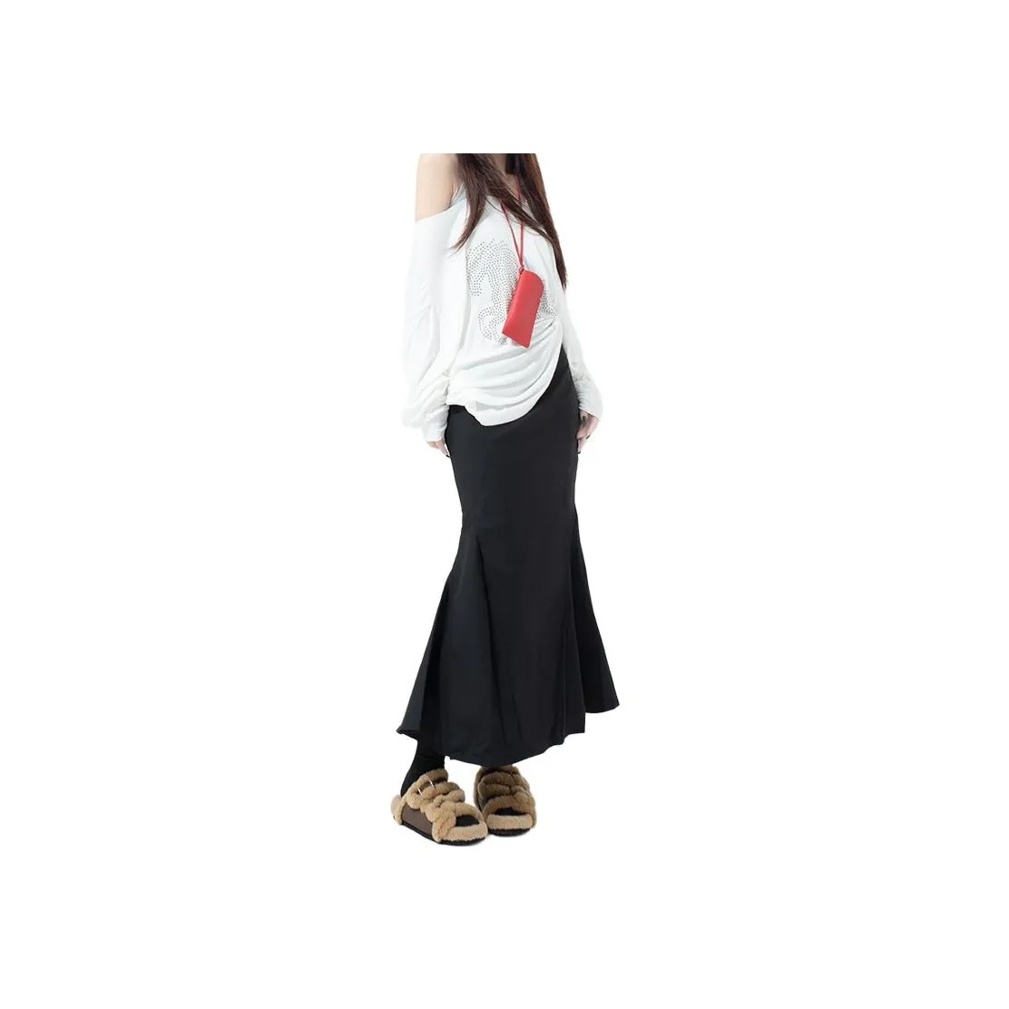 FOREVER 21 Casual Long Skirts Women's Black