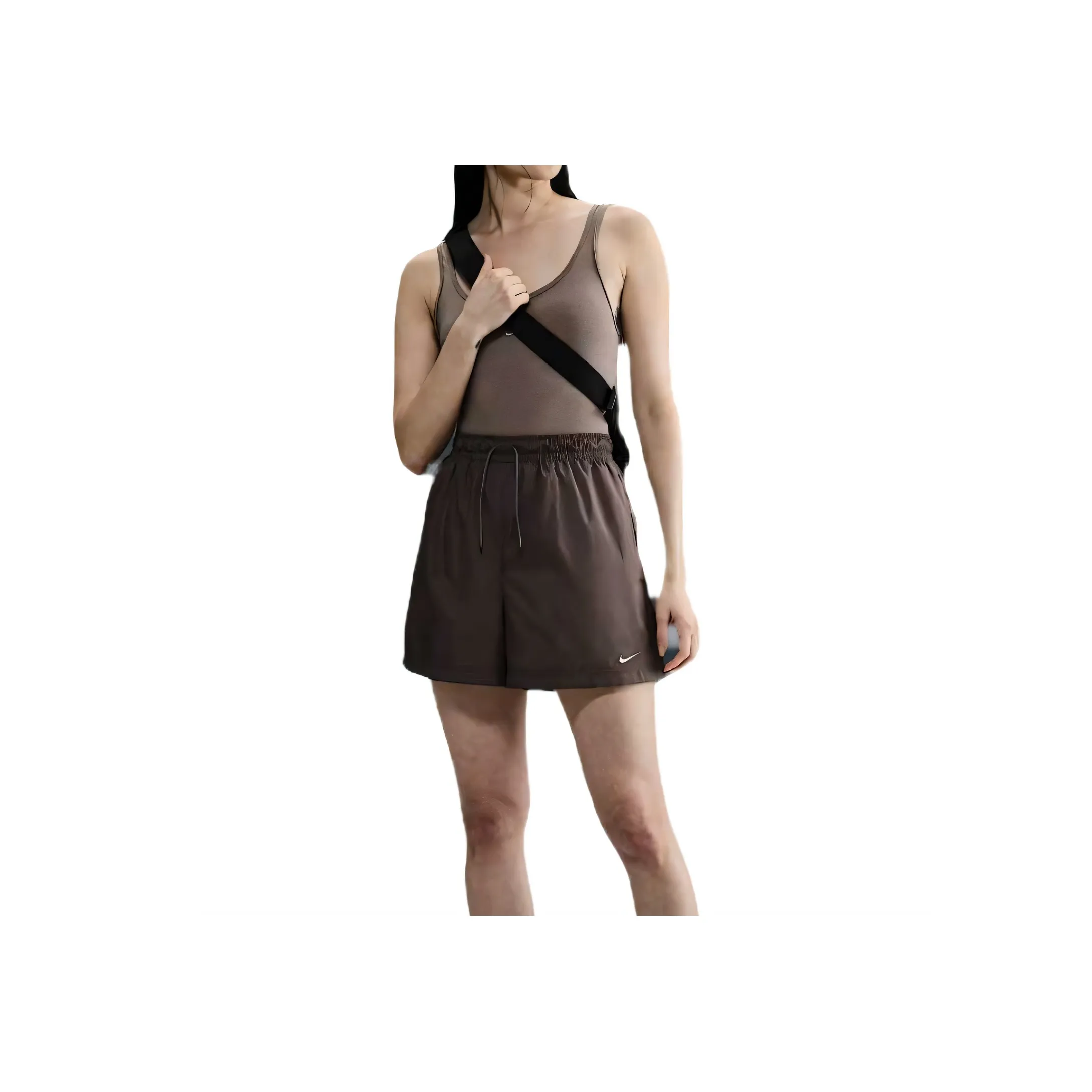 Nike SportswearSwoosh Sports Shorts Women's Dark Brown