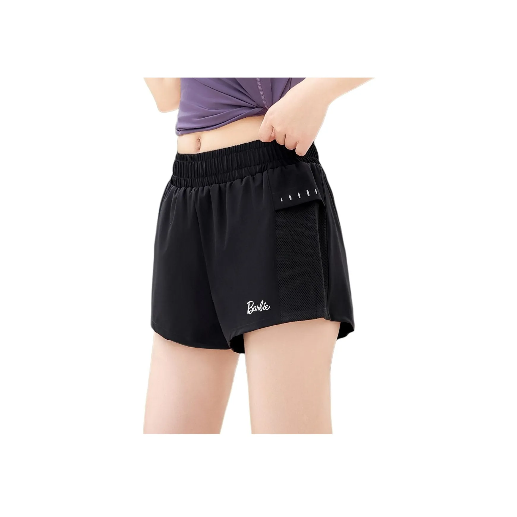 Barbie Sports Shorts Women's Trendy Black