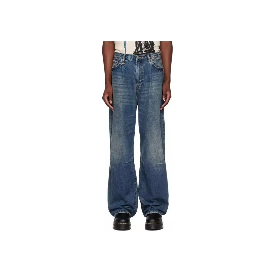 R13 Men's Blue Jeans R13 Мужские синие джинсы