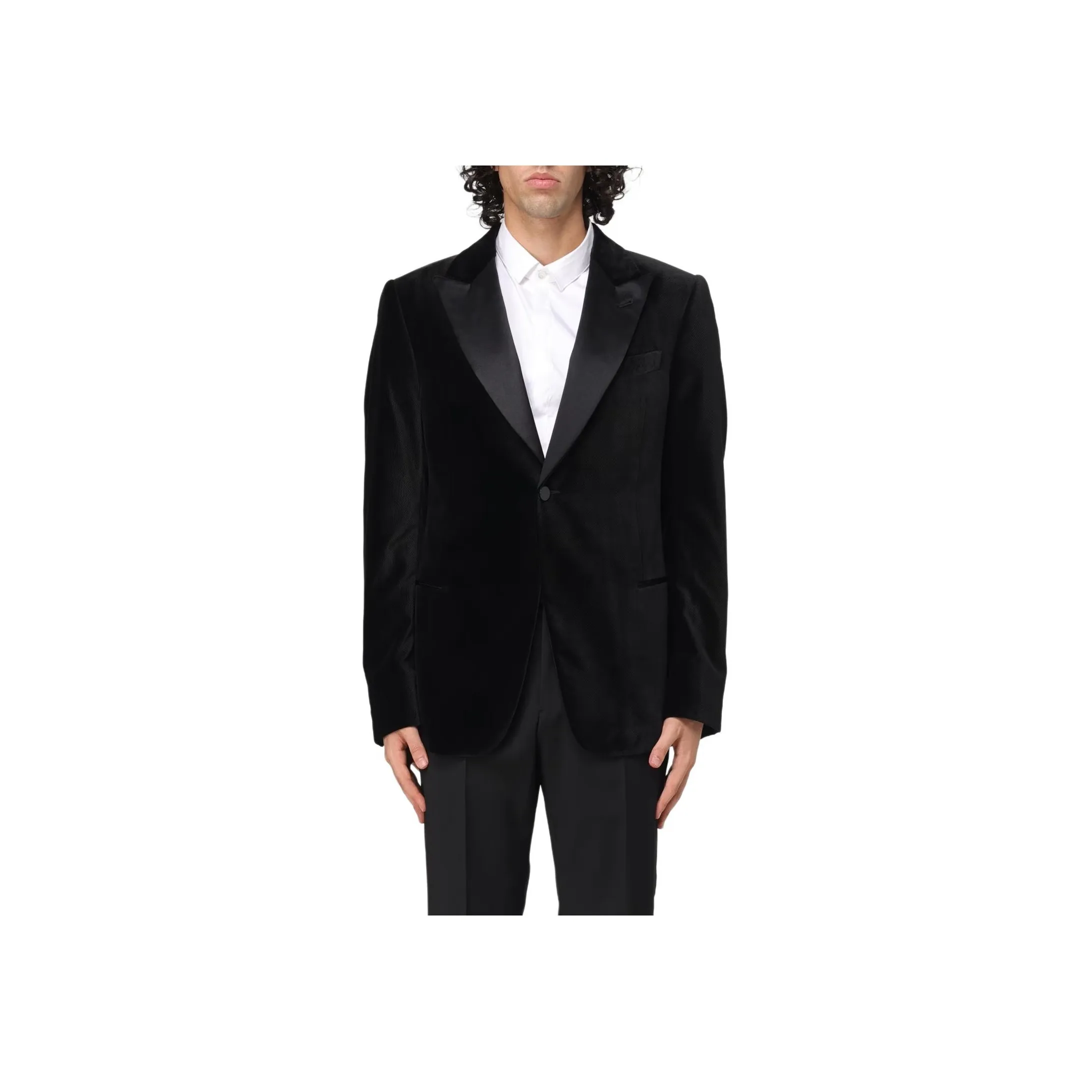 EMPORIO ARMANI Veltet Tuxedo Blazer