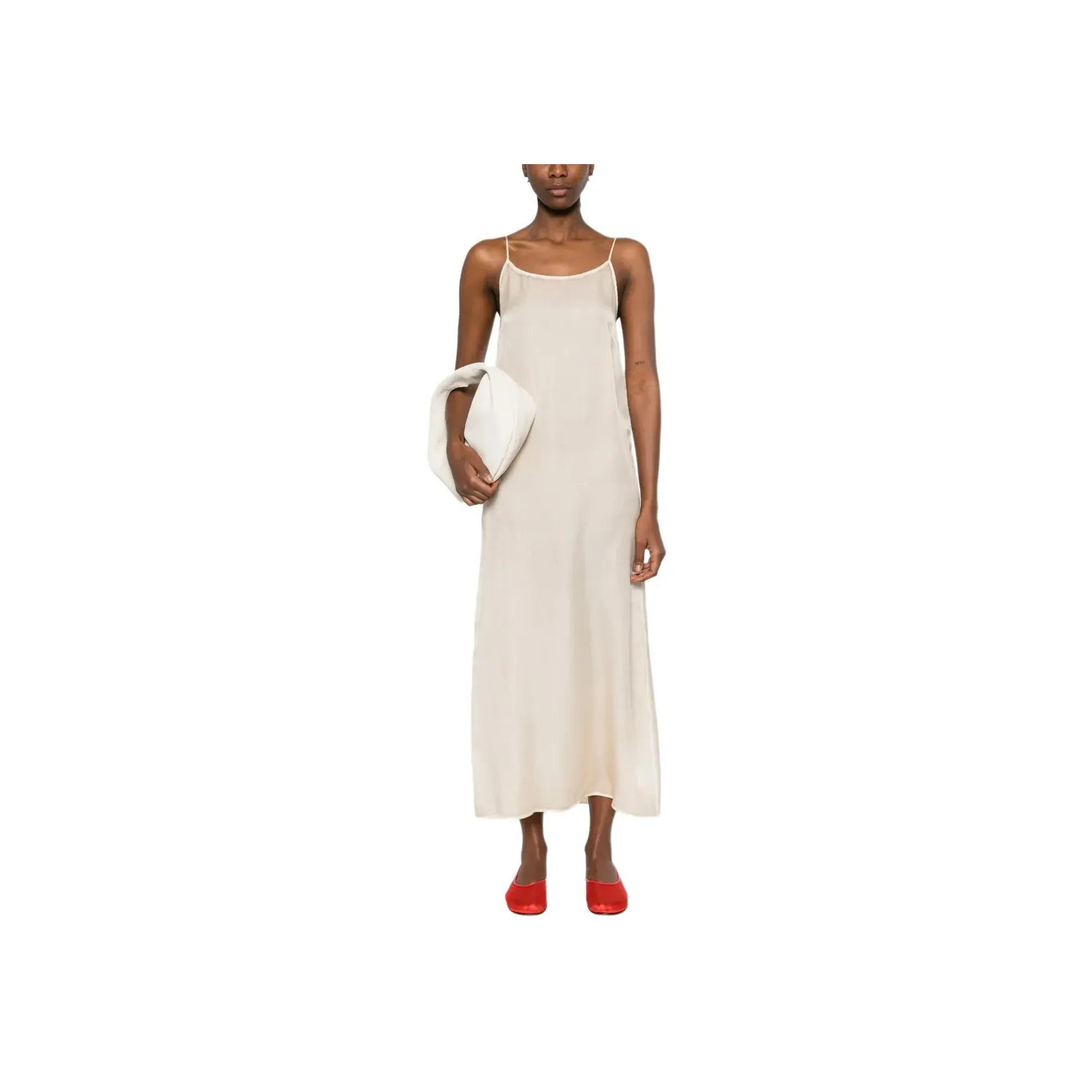 UMA WANG Slip Dresses Women's Tan