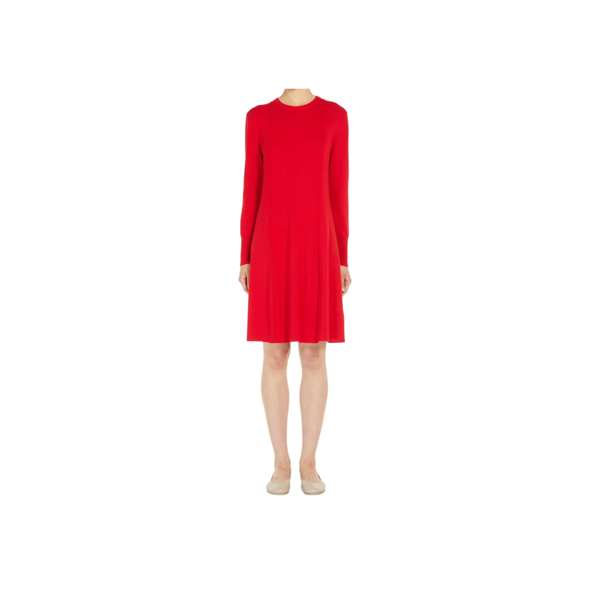 WEEKEND MaxMara Long-Sleeved Dresses Women's Red