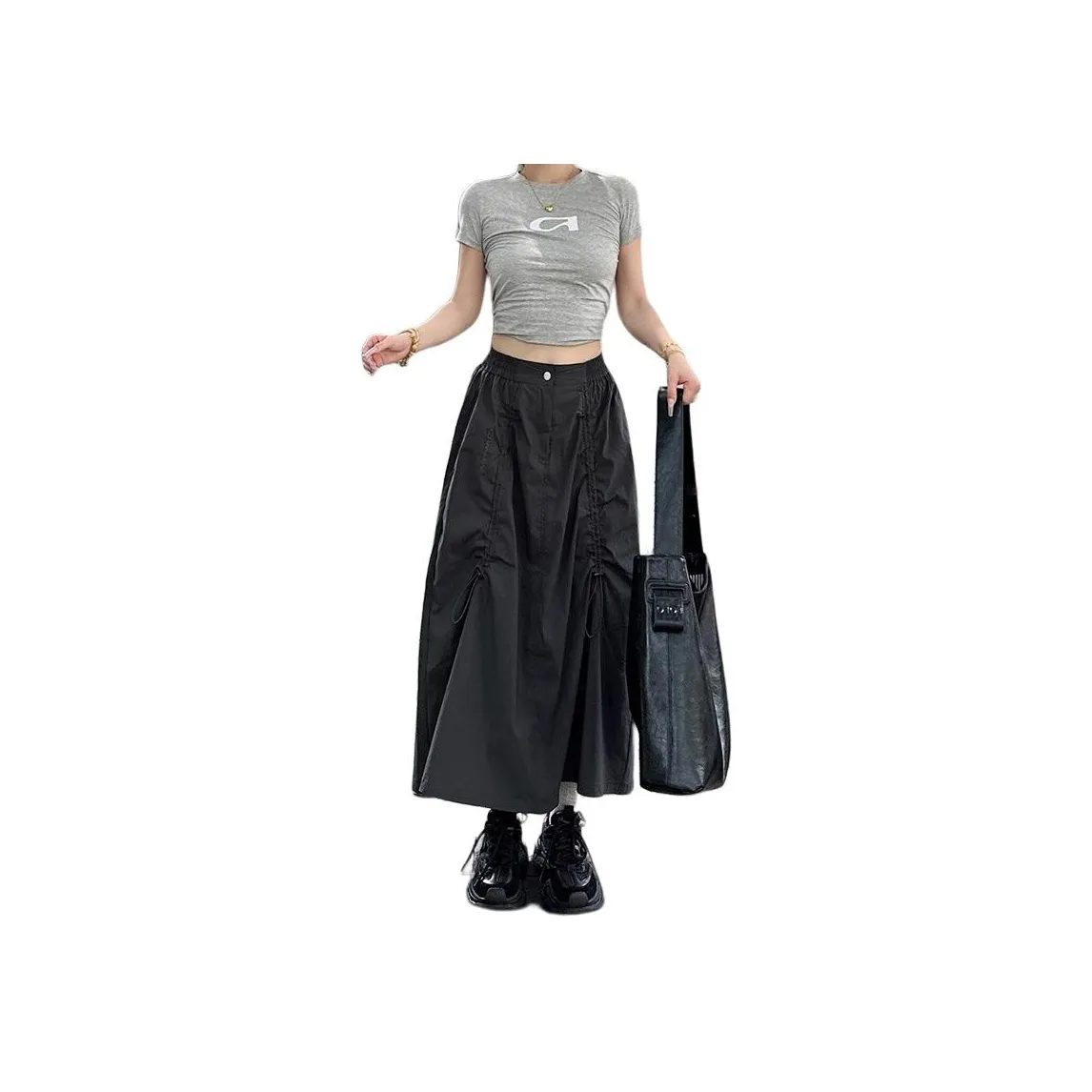MUCCHIC Повседневный Длинный Юбка Женские