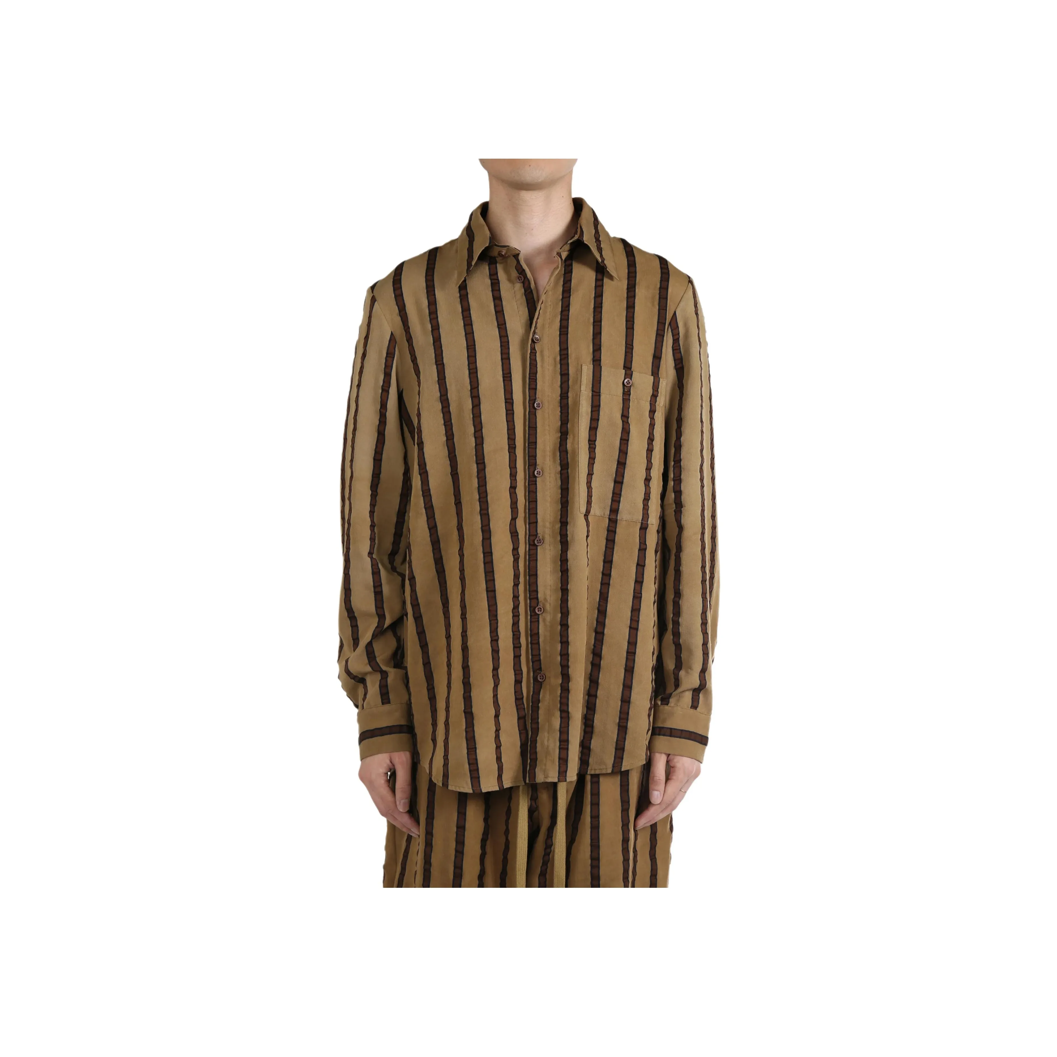 UMA WANG Shirts Men's Brown
