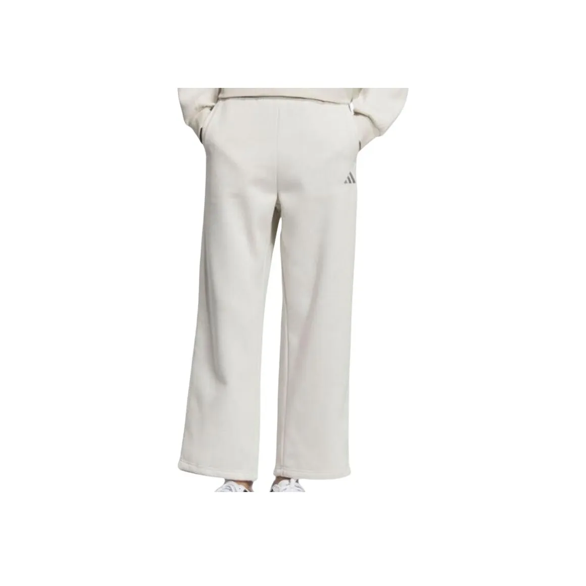Adidas Белые Женские Повседневные Штаны