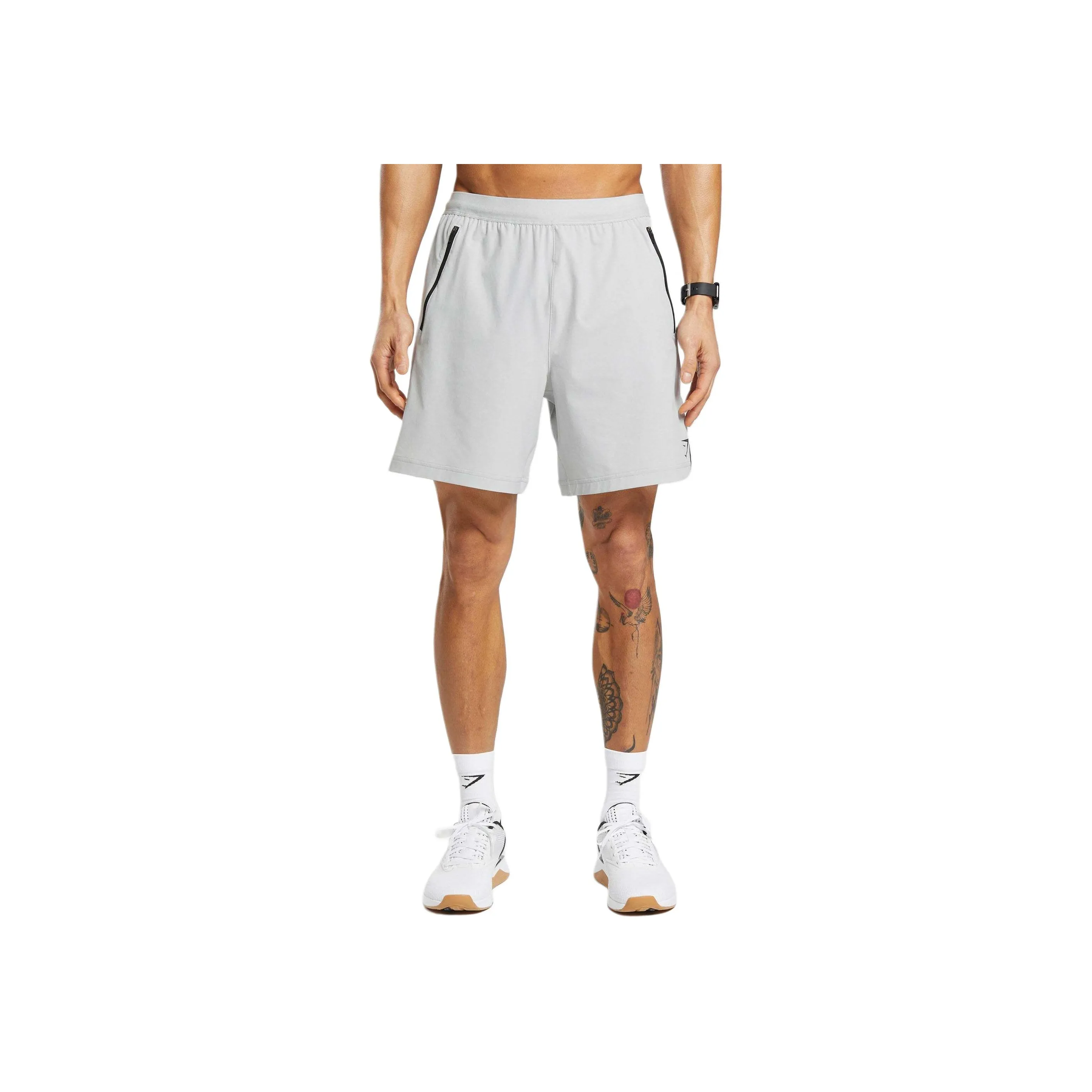 GYMSHARK APEX 7' HYBRID SHORTS Casual Shorts Men's Light Gray